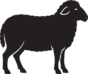 sheep silhouette vector