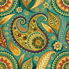 seamless pattern with paisley