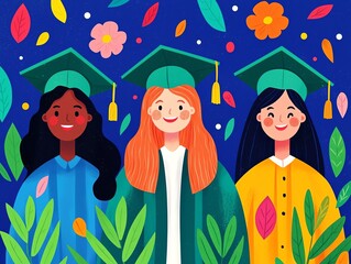 Motivational themes in women's education, celebrating achievement and empowerment