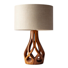 Table lamp isolated on transparent background