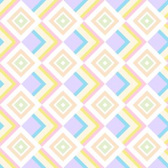 A cheerful and elegant seamless pattern with a delightful mix of chevrons and nested diamonds.