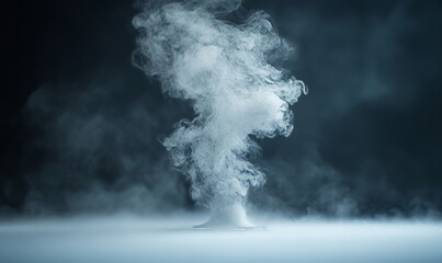 Winter heating season air pollution from burning fossil fuels, captured as CO2 emissions from central heating stations contributing to poor air quality and global warming, Generative AI