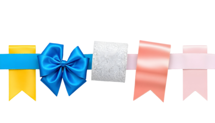 Ribbon Banners with Transparent Background