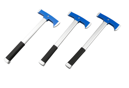 Ice Axes Set of Three on Transparent Background