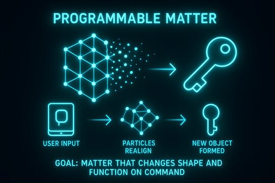 Programmable Matter or Claytronics Transforming Shape and Function for Future Manufacturing