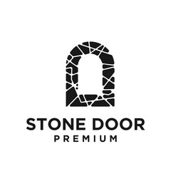 Stone Arch Doorway Logo Design for Construction and Architecture Industry