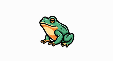 Obraz premium Cartoon frog illustration