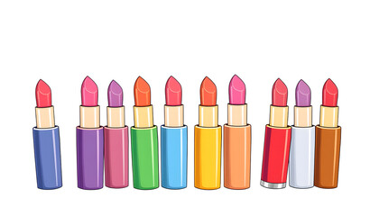 Obraz premium Colorful Lipstick Collection