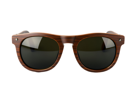 Wooden Sunglasses with Dark Lenses