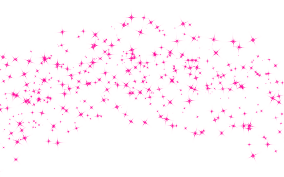 Floating cloud of pink sparkles and stars. Isolated magic glitter dust PNG clip art on a transparent background for a dreamy effect, party decoration, or romantic design. - Powered by Adobe