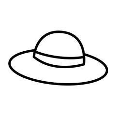 Summer hat isolated on white