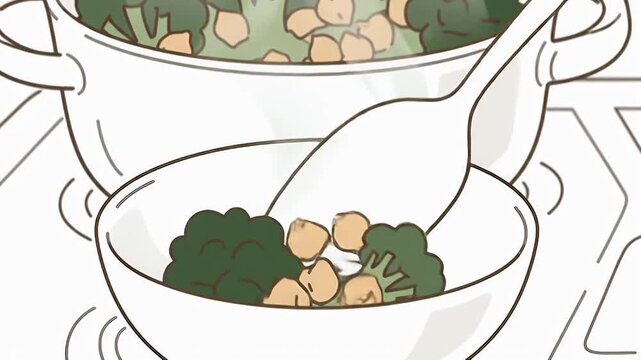 Pot to bowl warm toss
