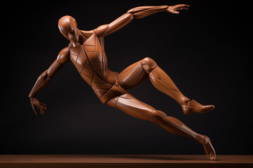 ballet dancer on black