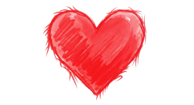 Isolated Watercolor Heart