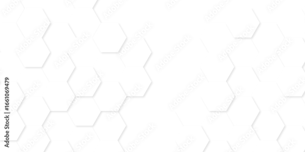 Poster abstract background with hexagons honeycomb technology texture. hexagonal shape 3d structure light s