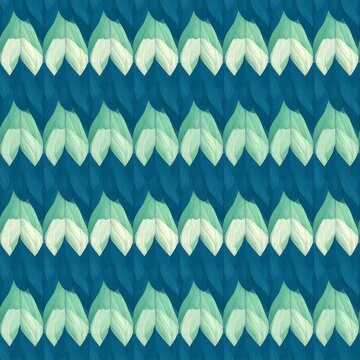 Abstract teal and mint patterned background