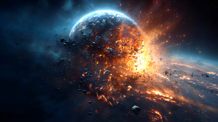 Fototapeta premium Planetary Destruction