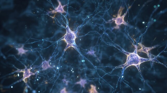 Microscopic glowing neuron receptors shaped like celestial gates clearing amyloid plaques.