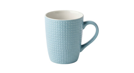 Isolated Blue Mug on White