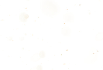 Realistic snowflakes fall isolated on transparent background