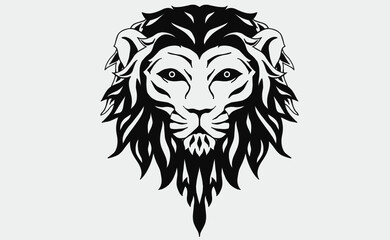 lion head vector
