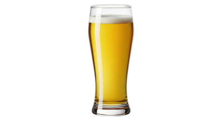 Isolated Tall Beer Glass