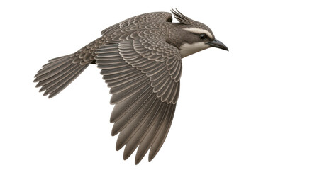 Isolated Flying Bird