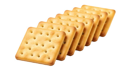 Isolated Stack of Crackers
