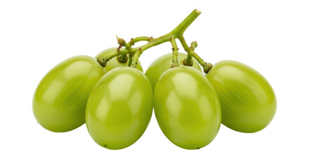 Isolated Green Grapes