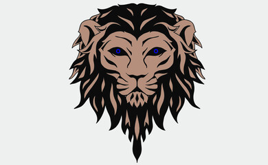 lion head vector