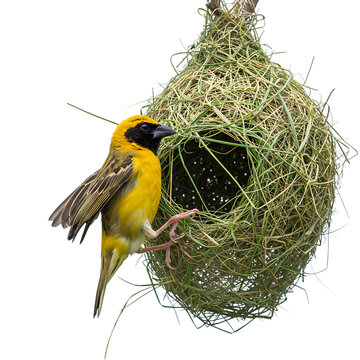 Weaver Bird Building Nest: Exquisite Avian Architecture