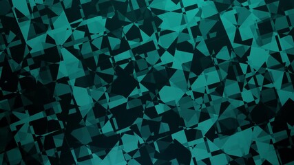 digital overlapping green square blocks background with futuristic abstract glitch motion design - Powered by Adobe