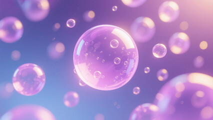 pink bubble background