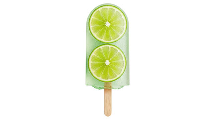 Isolated Lime Popsicle