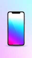 Smartphone Display, Gradient Background, Studio Shot (1)