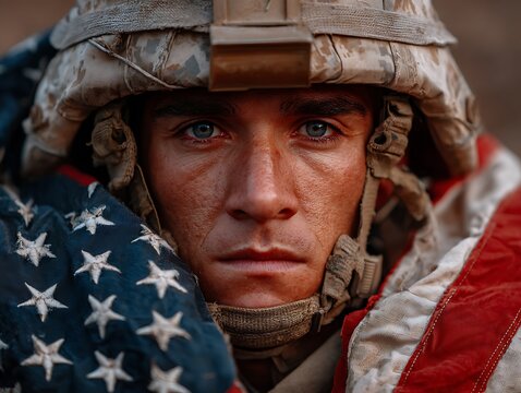 Shoulder silhouette of saluting army soldier in utility cover or cap isolated on white background. Troops hand salute ceremonial greeting, showing respect in army, military funeral honors concept