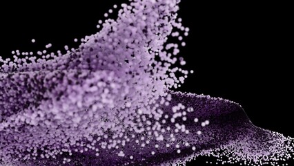 Abstract Purple Particle Wave