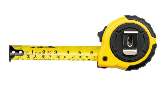 Isolated Yellow Measuring Tape