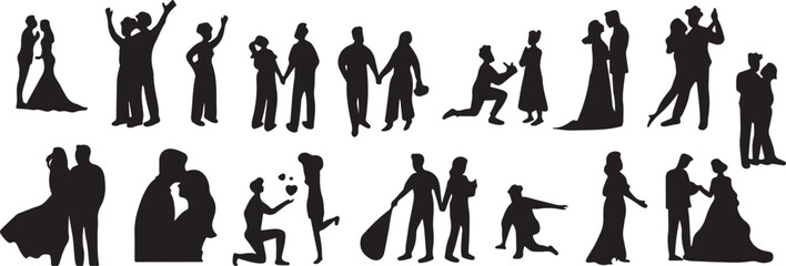 Family Silhouette Vector – Parents and Children, People Icon, Human Figures, Lifestyle, Parenting, Social Bond, Togetherness, Love, Parenthood, Happy Family, Minimal Art, Editable Vector, Community Il