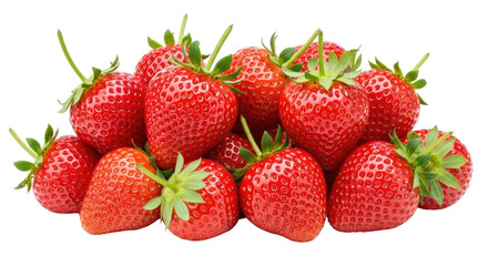 Isolated Strawberries