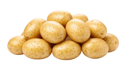 Isolated Pile of Potatoes