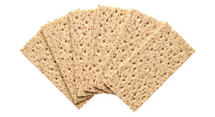 Isolated Crispbread Crackers