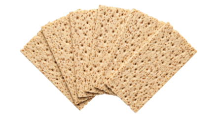 Isolated Crispbread Crackers