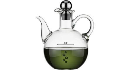 Isolated Olive Oil Cruet