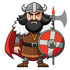 Cartoon pirate character with sword