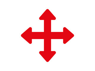 Obraz premium four way arrow sign