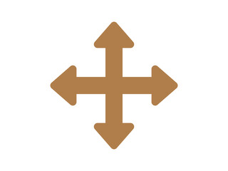 Obraz premium four way arrow sign