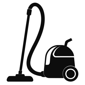 recommend clip art: Minimal Vacuum Cleaner Silhouette Vector