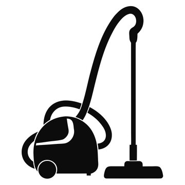 recommend clip art: Minimal Vacuum Cleaner Silhouette Vector