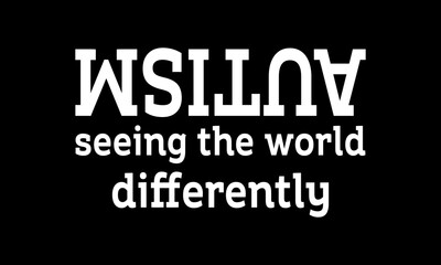 Autism seeing the world differently Custom t-shirt Printable Design Cut File for Cricut and Silhouette – Instant Download for DIY